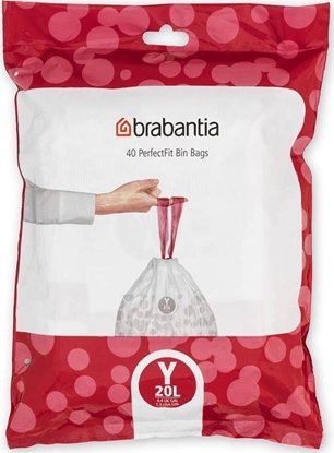 Изображение Brabantia Worki na odpady domowe 20L 40szt. (138263)
