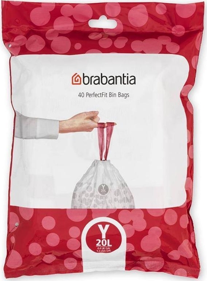 Изображение Brabantia Worki na odpady domowe 20L 40szt. (138263)