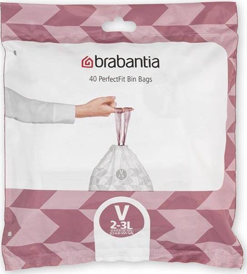Picture of Brabantia Worki na mieci PerfectFit rozmiar V 2-3L 40szt 100253