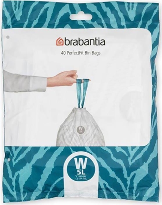 Изображение Brabantia Worki na mieci PerfectFit rozmiar W 5L 40szt 137846