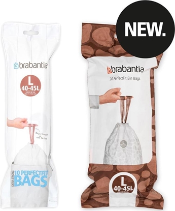 Attēls no Brabantia Worki na mieci rozmiar L 40-45L 20szt 138607