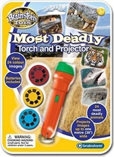 Изображение Brainstorm Latarka projektor Niebezpieczne zwierzta