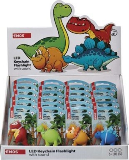 Picture of Breloczek Emos Brelok LED dinozaury 3× LR54 P4711 Emos