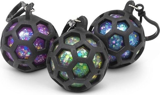 Picture of Brelok brokatowy gniotek w gumowej siatce MIX