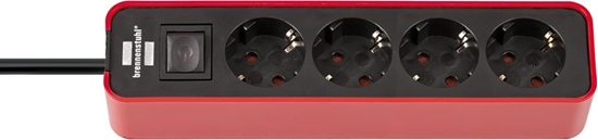Изображение Brennenstuhl Steckdosenleiste  Ecolor 4x rot/schwarz 1.5m