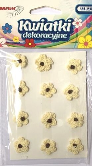 Изображение BREWIS Kwiatki 18mm K18-2 ecru Brewis