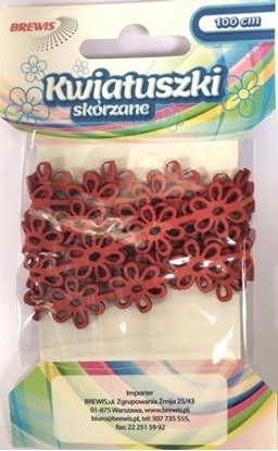 Изображение BREWIS acuszek Kwiatki 1m KSL1 czerwony Brewis