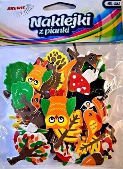 Изображение BREWIS Naklejki z pianki jesie 48szt
