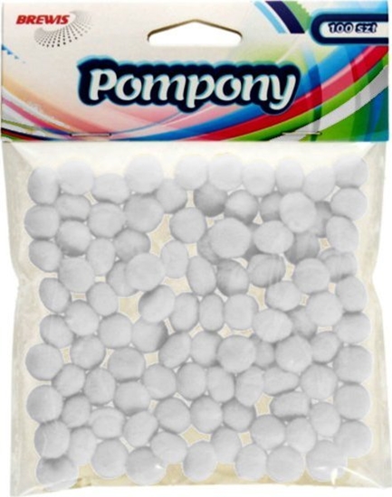 Изображение BREWIS Pompony POM17 1cm biae 100szt