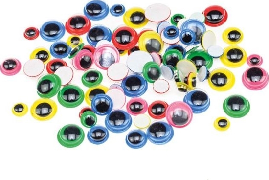 Изображение BREWIS Ruchome oczka BREWIS RO2 - 6, 8, 10mm 80szt. kolorowe Brewis