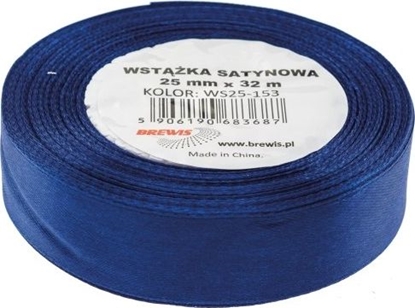 Picture of BREWIS Wstka satynowa BREWIS 25mm/32mm kolor 153 granat Brewis