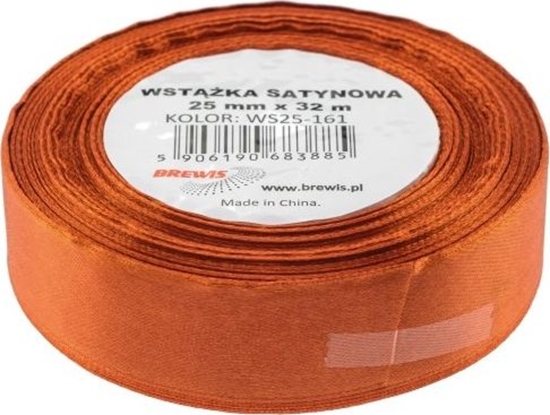 Picture of BREWIS Wstka satynowa BREWIS 25mm/32mm kolor 161 miedziany Brewis