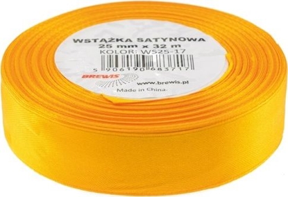 Изображение BREWIS Wstka satynowa 25mm/32mm kolor 17 pomaraczowy Brewis