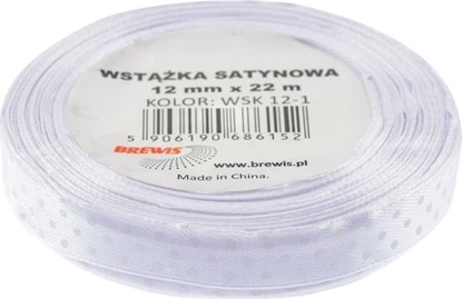 Picture of BREWIS Wstka satynowa BREWIS kropki 12mm x 22m kolor 1 Brewis
