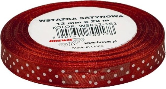 Picture of BREWIS Wstka satynowa BREWIS kropki 12mm x 22m kolor 161 Brewis