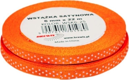 Picture of BREWIS Wstka satynowa BREWIS kropki 6mm WSK6-25 Brewis