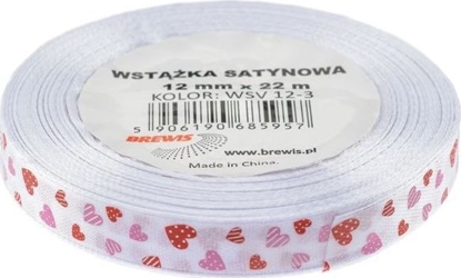 Picture of BREWIS Wstka satynowa serca 12mm kolor 3 Brewis