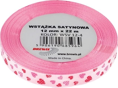 Attēls no BREWIS Wstka satynowa serca 12mm kolor 4 Brewis