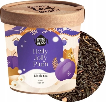 Picture of Brown House & Tea - Holly Jolly Plum - Herbata sypana 50g