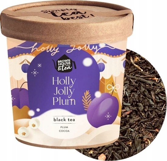 Picture of Brown House & Tea - Holly Jolly Plum - Herbata sypana 50g