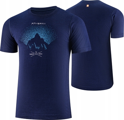 Attēls no Brubeck SS1265M Koszulka mska z krótkim rkawem OUTDOOR WOOL PRO ciemnoniebieski M - GÓRY 12