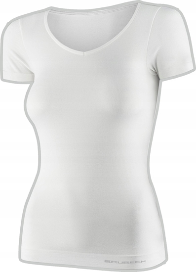 Picture of Brubeck SS1398W Koszulka damska z krótkim rkawem COMFORT MERINO kremowy L
