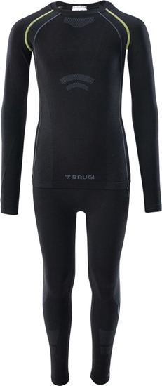 Picture of Brugi Zestaw Bielizny termoaktywnej dziecicej, czarna, rozmiar: 116-134 (1RAP EEQ)
