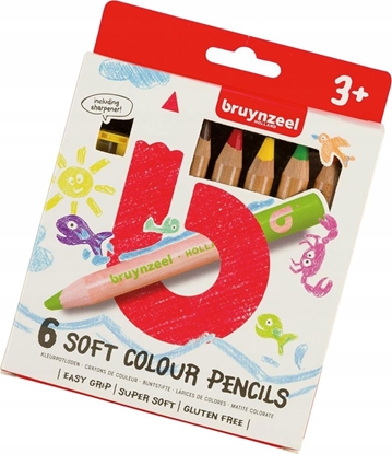 Picture of BRUYNZEEL SAKURA Bruynzeel Kids Soft Colouring Pencils Set 6