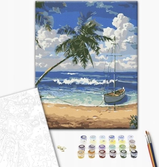 Picture of BRUSHME Malowanie po numerach BRUSHME, 40x50 cm, rajska wyspa, 1 szt.