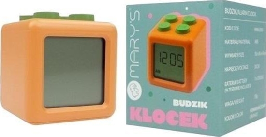 Изображение Budzik klocek pomaraczowy