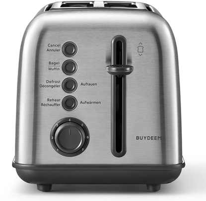 Attēls no BUYDEEM 2 Slice Toaster model DT620E color Stainless Steel EU