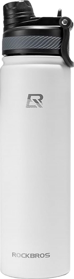 Picture of RockBros Butelka bidon termiczny rowerowy na napoje 620 ml - biay Butelka bidon termiczny rowerowy na napoje 620 ml - biay