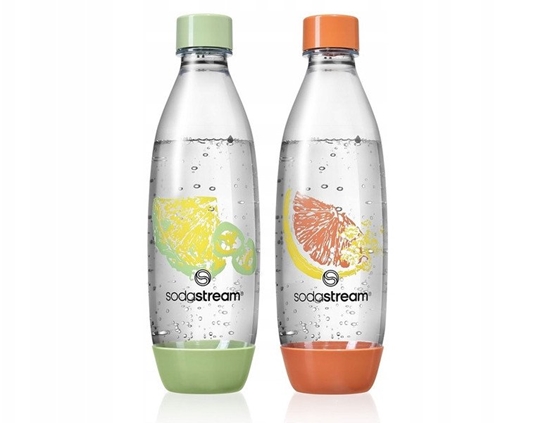 Изображение Sodastream Butelki 2x1L Fuse Crafted (Coral Orange/Forest Green)