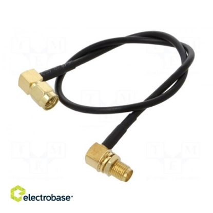 Изображение Cable | 50? | 0.3m | SMA male,SMA female | black | angled