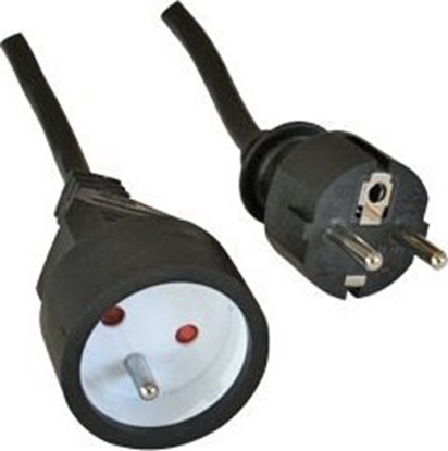 Picture of Cable Company PSPC05 rozgaziacz 5 m 1 x gniazdo sieciowe Wewntrzna Czarny