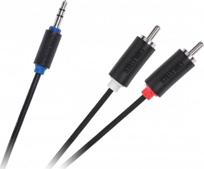 Attēls no Cabletech Kabel Jack 3.5-2RCA 1.0m Cabletech standard