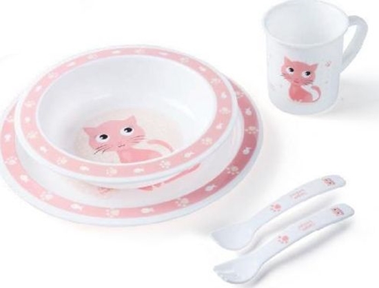 Picture of Canpol Plastikowy zestaw stoowy Cute Animals, Kotek 4/401 Canpol babies