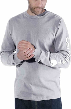 Изображение Carhartt Koszulka Carhartt Logo Long Sleeve Grey
