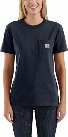 Изображение Carhartt Koszulka Carhartt WK87 Workwear Pocket S/S Navy