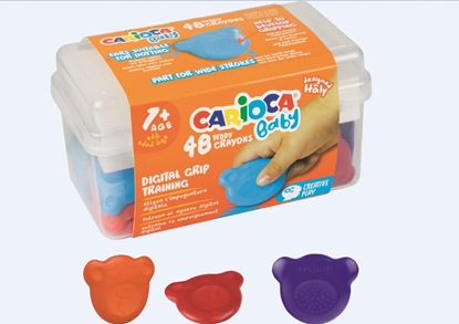Picture of Carioca Kredki Misiaki Baby kuferek 48 szt