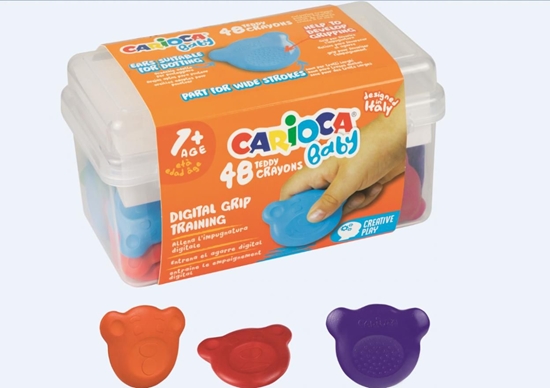 Picture of Carioca Kredki Misiaki Baby kuferek 48 szt