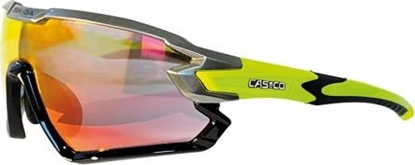 Изображение Casco Okulary sportowe CASCO SX-34 Carbonic black/yellow red mirror