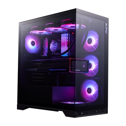 Picture of Case|ADATA|INVADER X BTF|MidiTower|Case product features Transparent panel|ATX|MicroATX|MiniITX|Colour Black|INVADERXBTFMT-BKCWW
