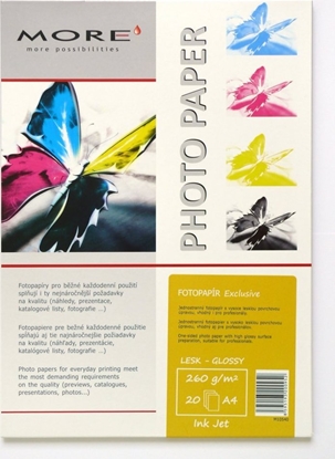 Picture of Casetek ARMOR Papier fotograficzny MORE Exclusive 260g/m2; glossy, 20 ark., A4
