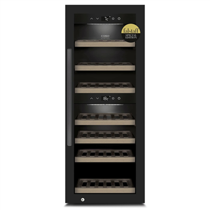 Attēls no Caso  Smart Wine Cooler  WineExclusive 38  Energy efficiency class G  Free standing  Bottles capacity 38 bottles  Cooling type Compres