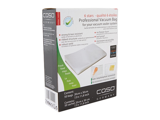 Picture of Caso Bags 50 pcs. for Vacuum sealer 20x30cm - BAGS 20X30 01219
