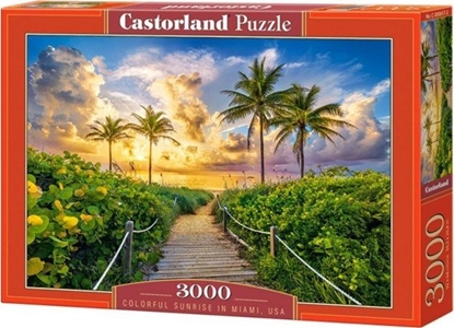 Изображение Castorland Puzzle 3000 Colorful Sunrise in Miami, USA