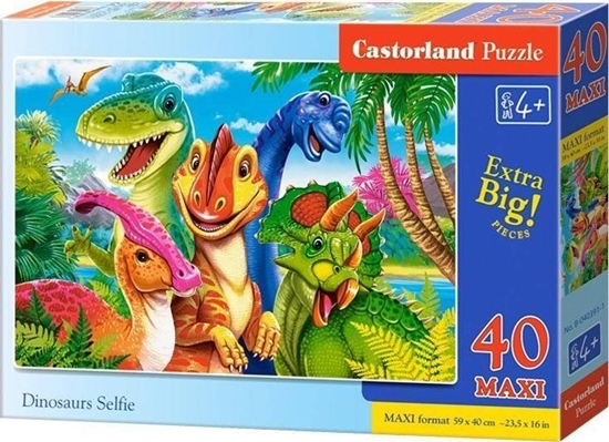 Picture of Castorland Puzzle 40 Dinosaurs Selfie CASTOR