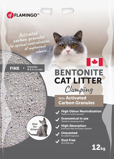 Picture of CAT LITTER BENTONITE ACTV CARB GRAN12KG