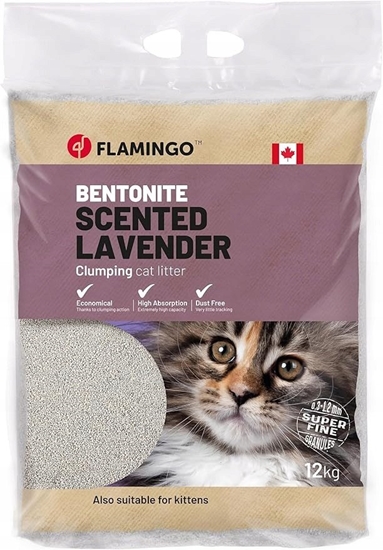 Изображение CAT LITTER BENTONITE LAVEND SCENT12KG